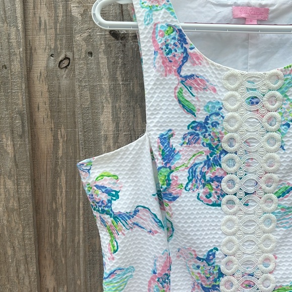 Lilly Pulitzer Sleeveless dress-size-12 fish print - Picture 8 of 14